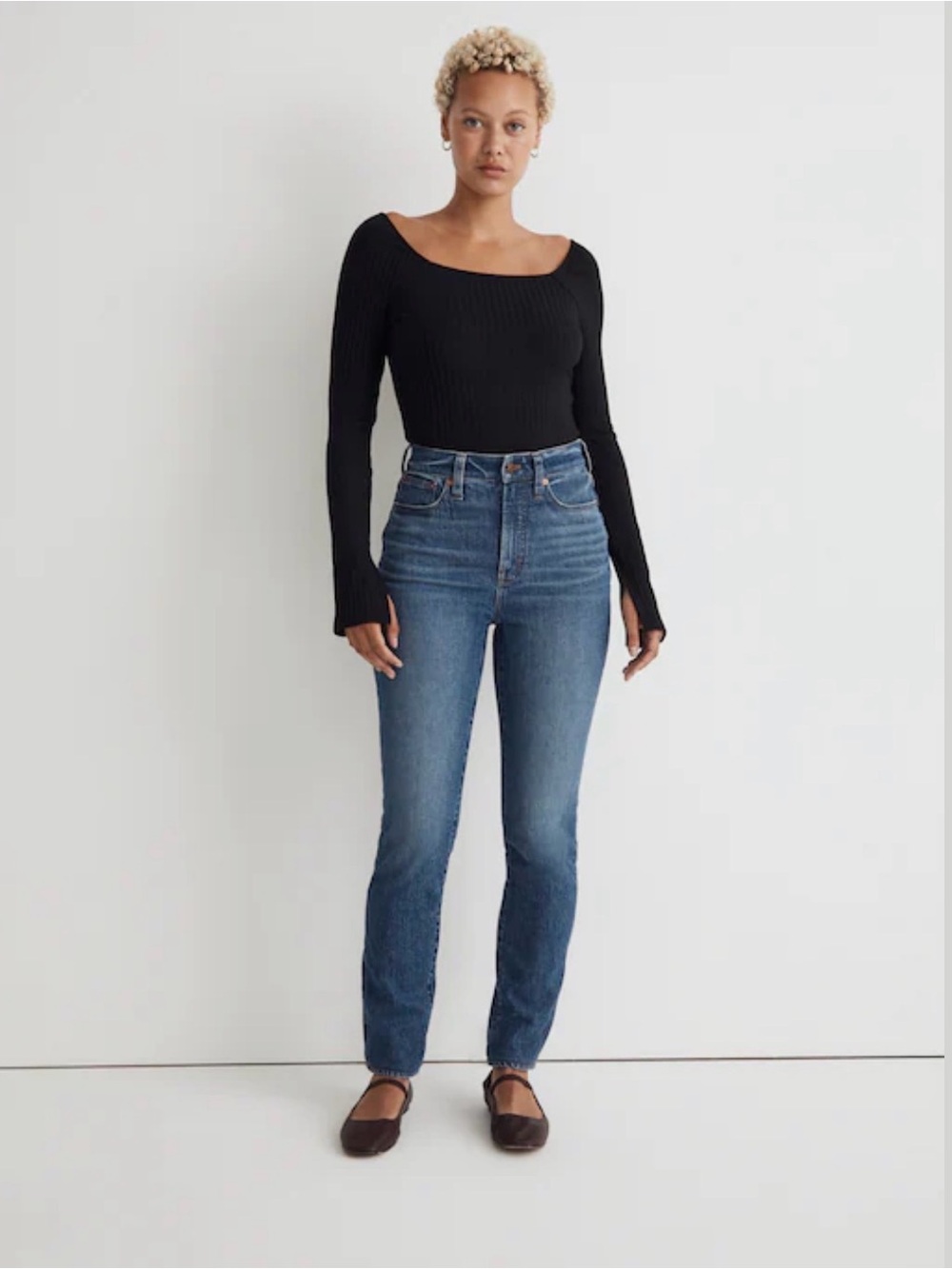 Madewell Curvy perfect vintage Jean-High-Rise Straight Leg - medium wash